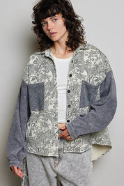 Wayward Mixed Print Shacket