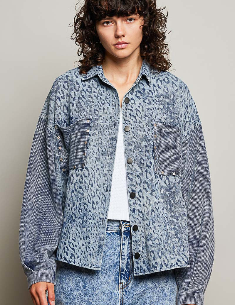 Wayward Mixed Print Shacket