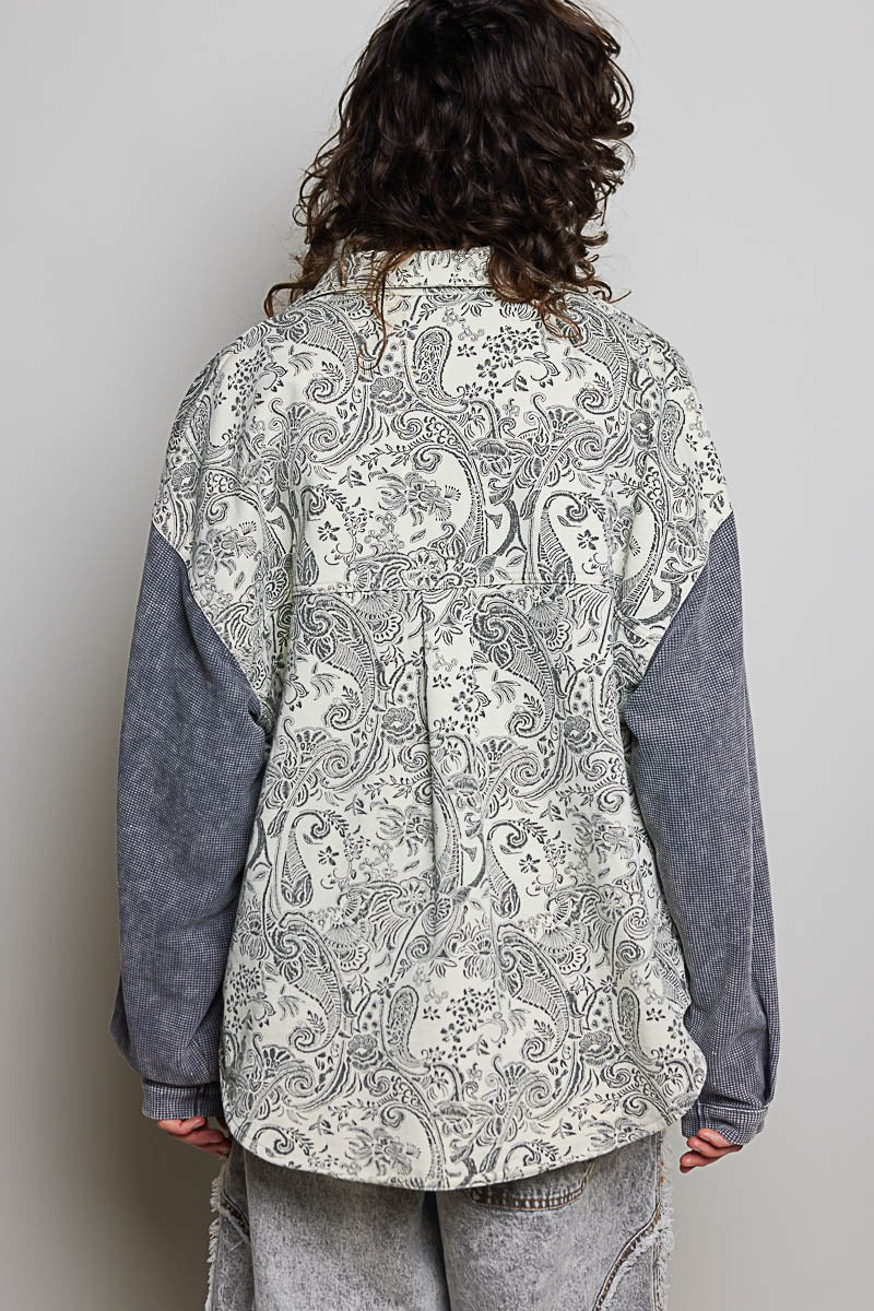 Wayward Mixed Print Shacket