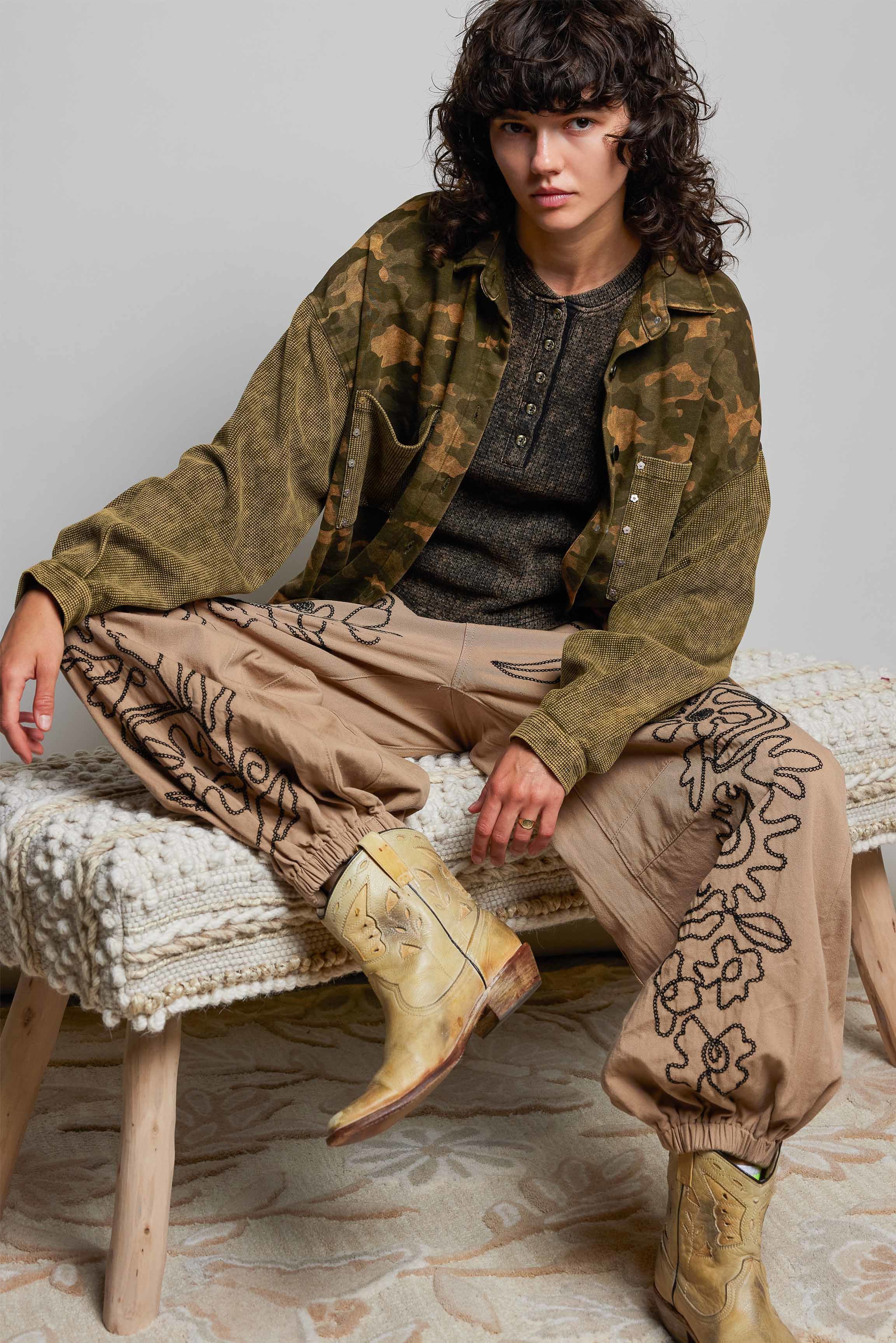 Wayward Mixed Print Shacket