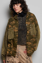 Wayward Mixed Print Shacket