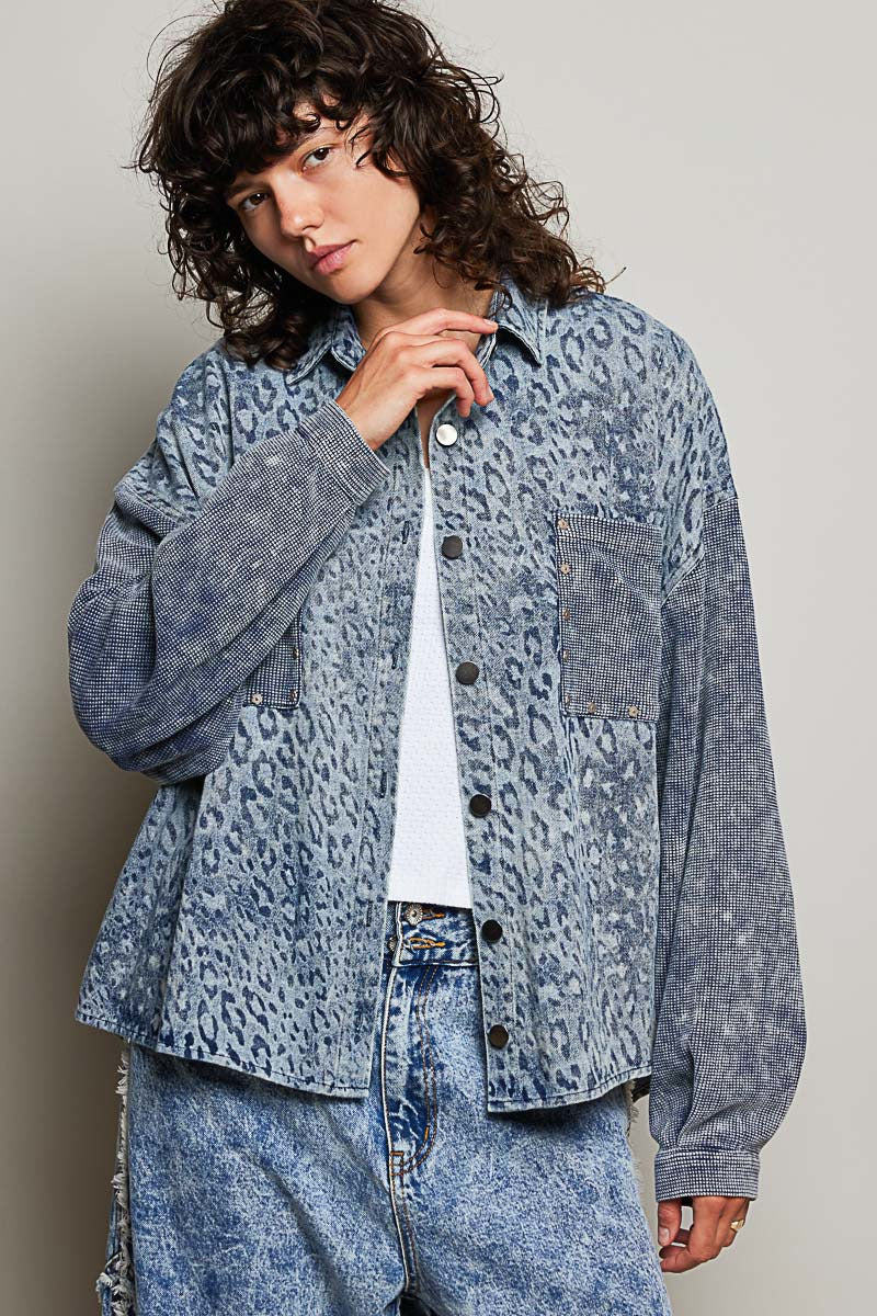 Wayward Mixed Print Shacket