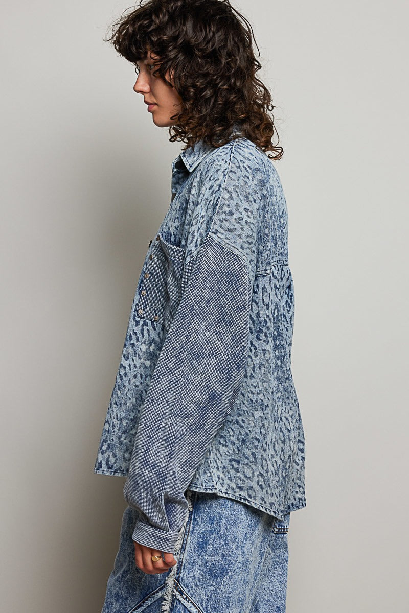 Wayward Mixed Print Shacket