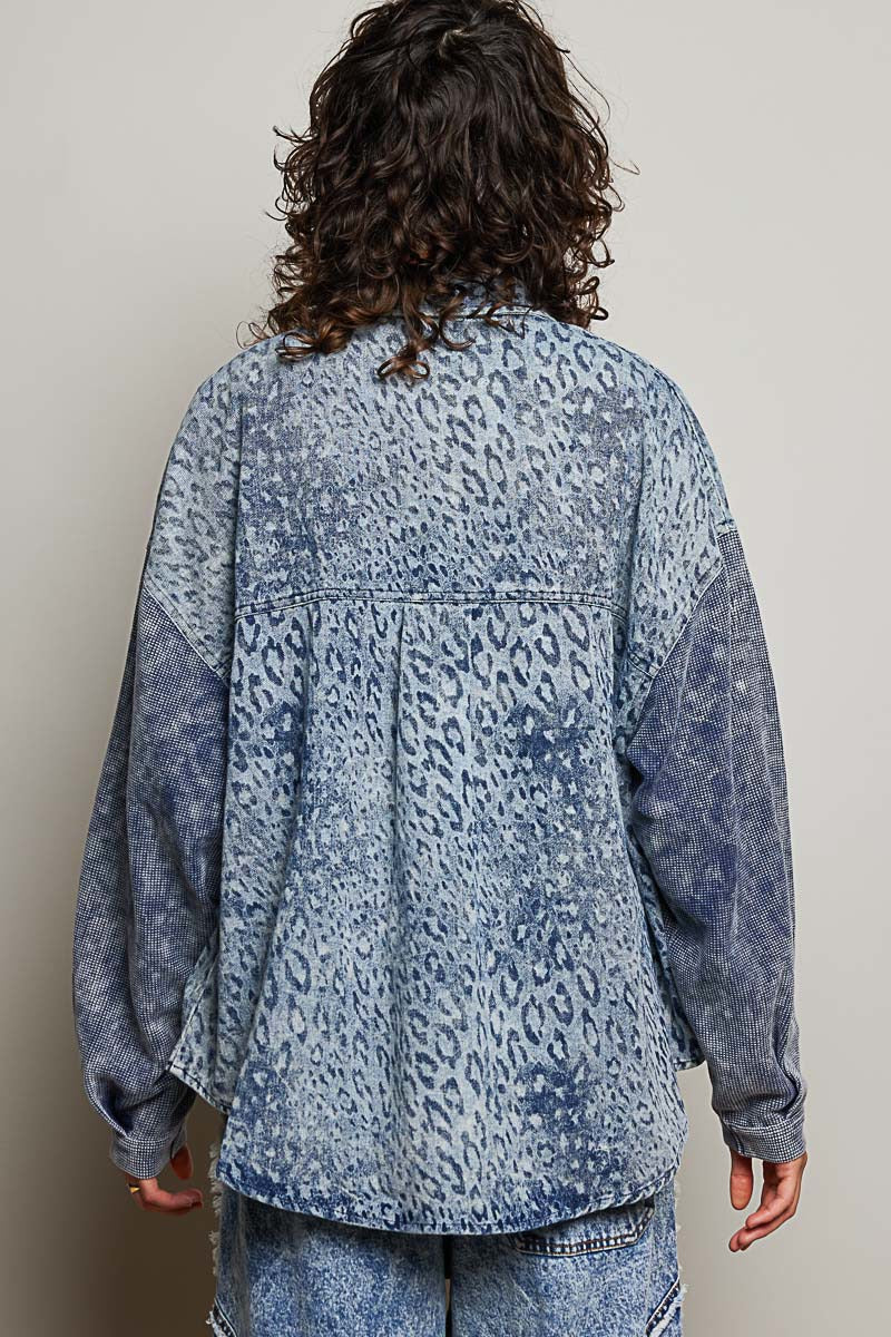Wayward Mixed Print Shacket