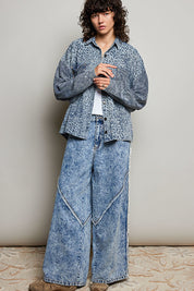 Wayward Mixed Print Shacket