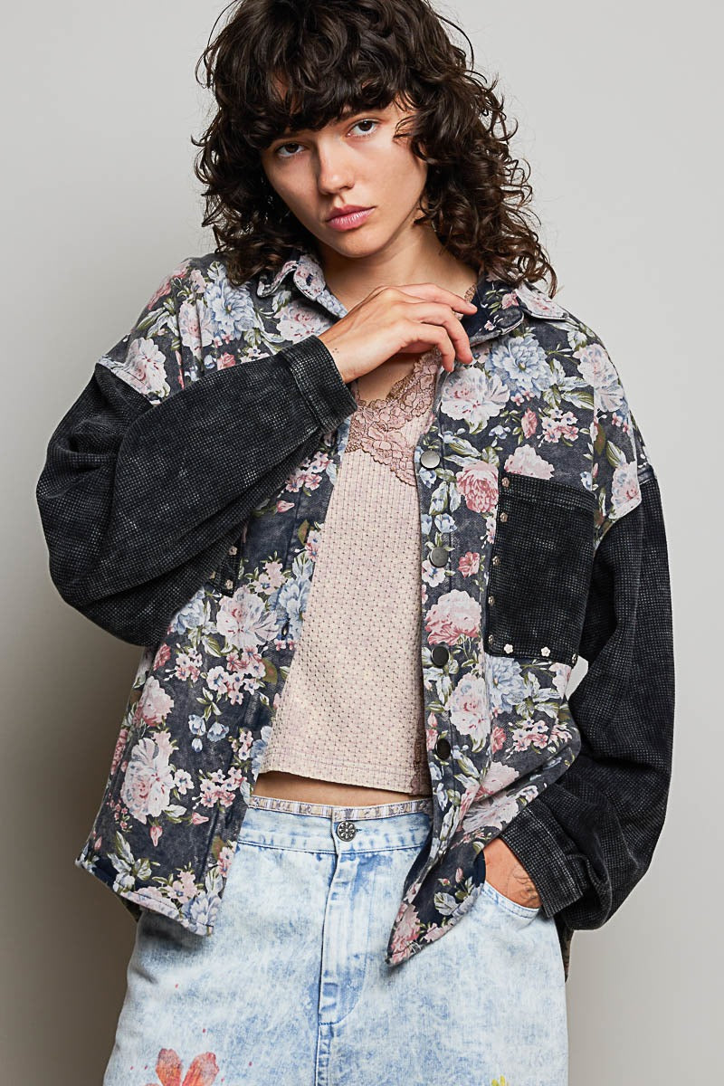 Wayward Mixed Print Shacket