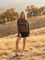 Wildwood Leopard Colorblock Hoodie