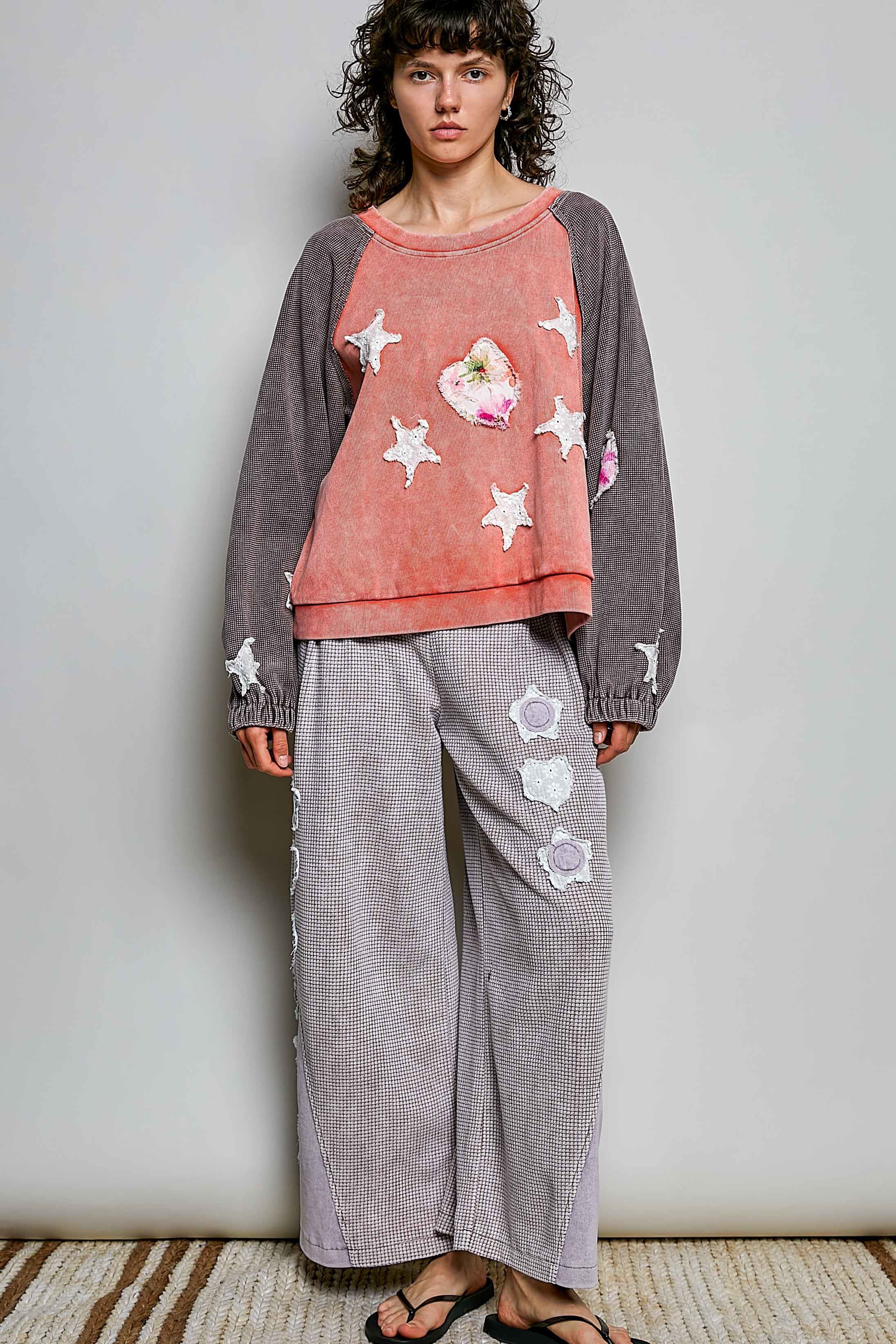 Wishmaker Oversized Patchwork Pullover