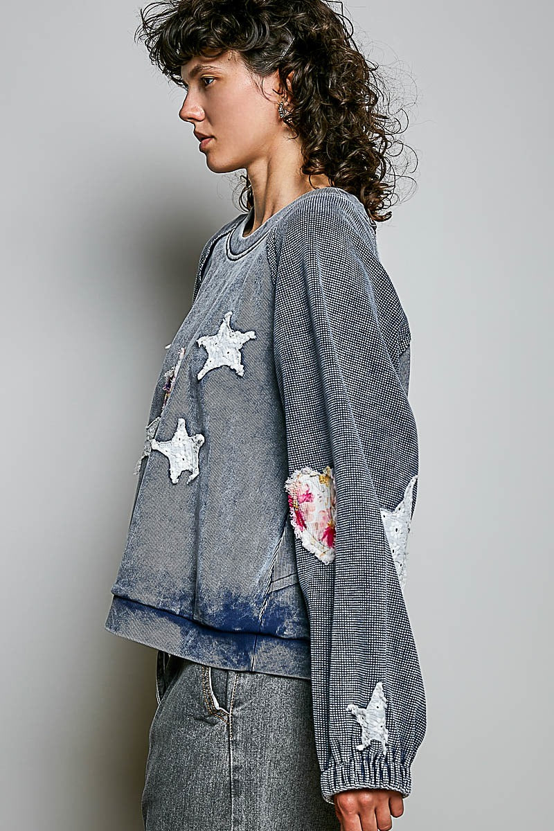 Wishmaker Oversized Patchwork Pullover