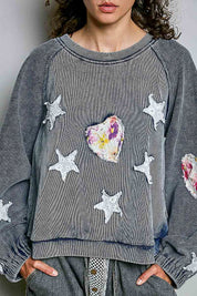 Wishmaker Oversized Patchwork Pullover