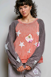 Wishmaker Oversized Patchwork Pullover