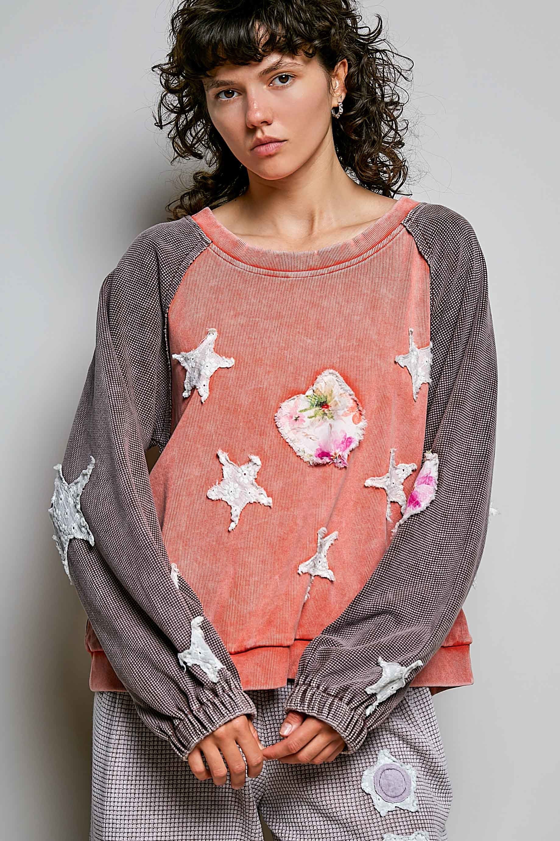 Wishmaker Oversized Patchwork Pullover