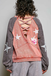 Wishmaker Oversized Patchwork Pullover