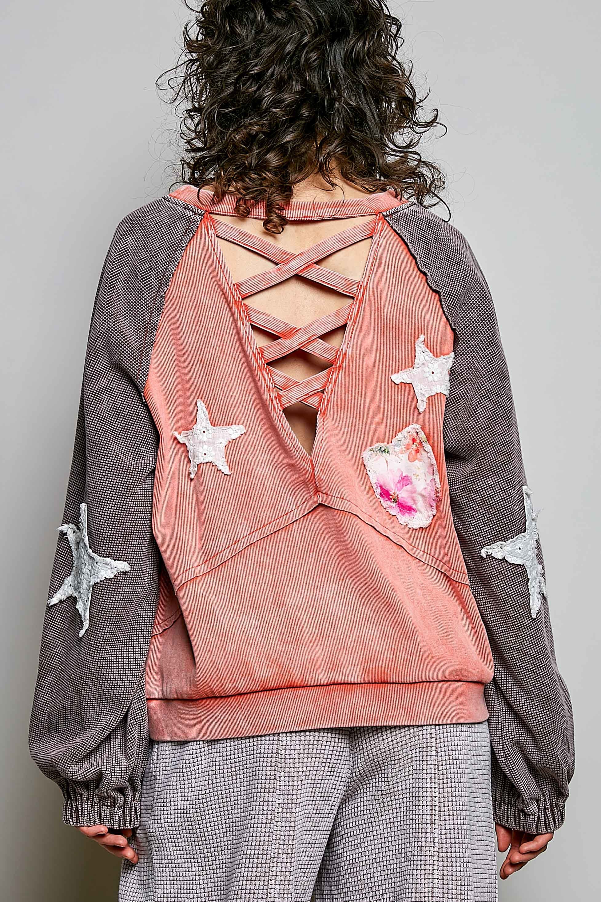 Wishmaker Oversized Patchwork Pullover