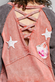 Wishmaker Oversized Patchwork Pullover