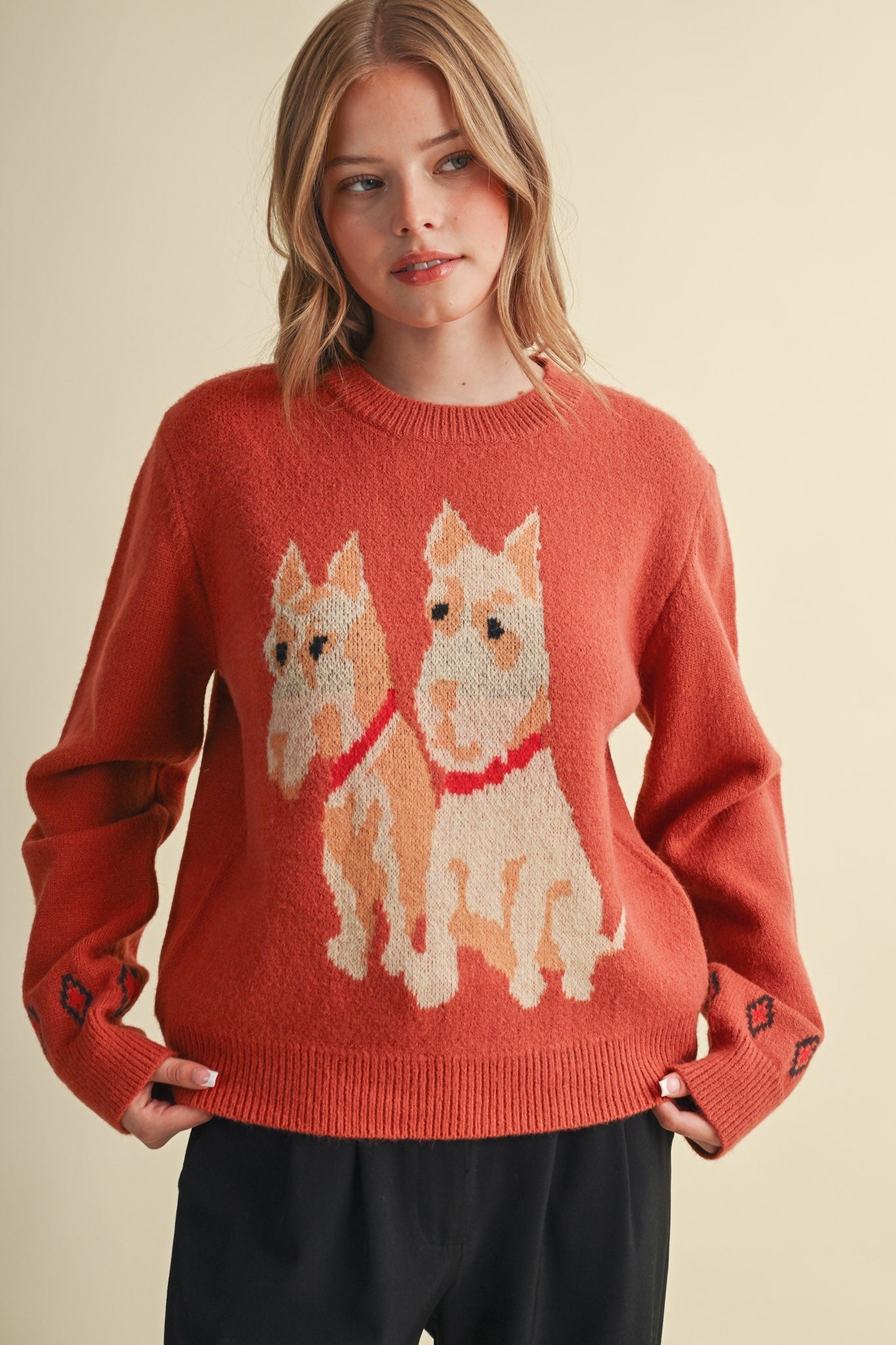 Aberdeen Terrier Motif Sweater - Westly