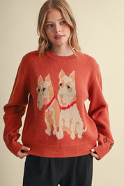 Aberdeen Terrier Motif Sweater - Westly