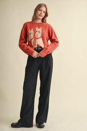 Aberdeen Terrier Motif Sweater - Westly