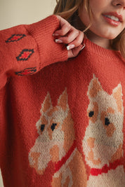 Aberdeen Terrier Motif Sweater - Westly