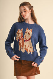 Aberdeen Terrier Motif Sweater - Westly