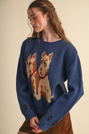 Aberdeen Terrier Motif Sweater - Westly