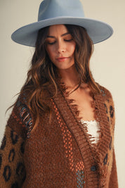 Abilene Distressed Patchwork Cardigan - Westly