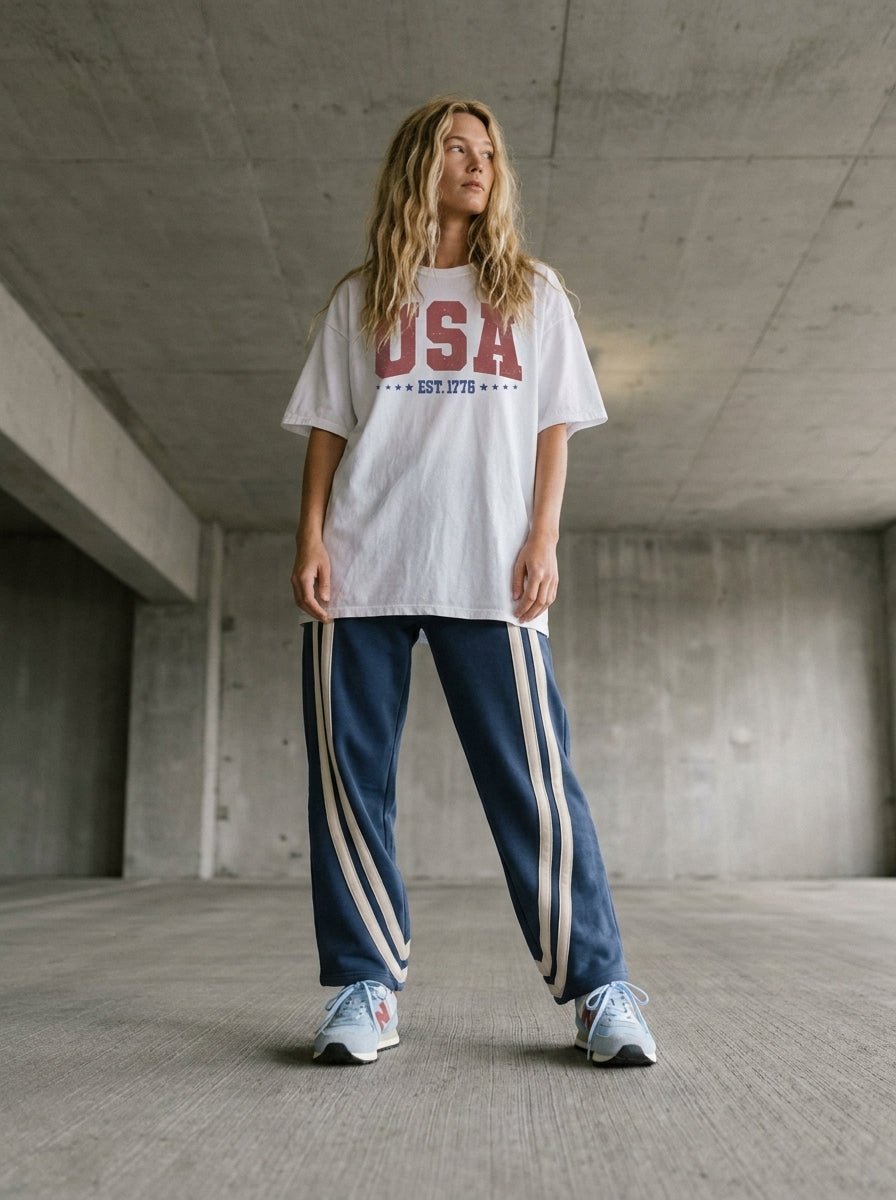 Ace Stripe Barrel Pocket Pants - Westly