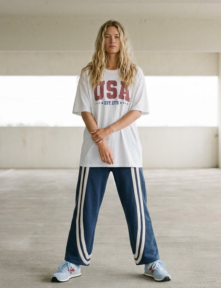 Ace Stripe Barrel Pocket Pants - Westly