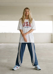 Ace Stripe Barrel Pocket Pants - Westly