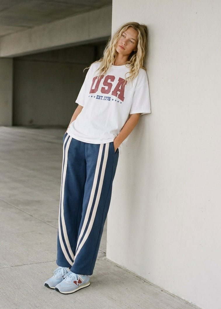 Ace Stripe Barrel Pocket Pants - Westly