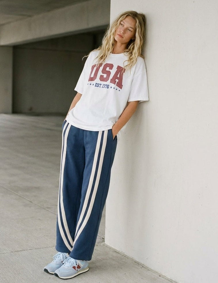 Ace Stripe Barrel Pocket Pants - Westly