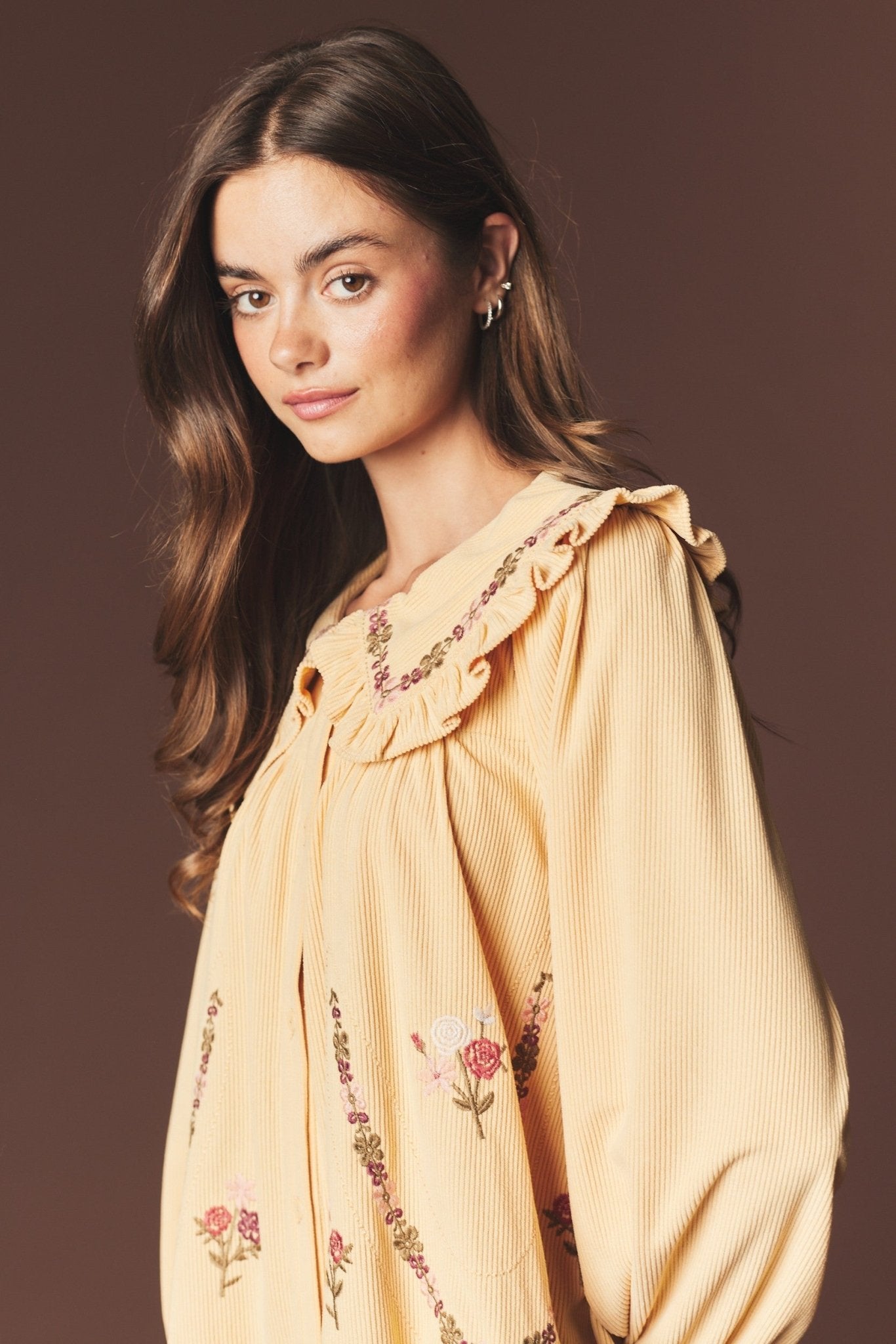 Adeline Embroidered Collar Mini Dress - Westly