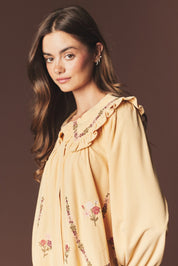 Adeline Embroidered Collar Mini Dress - Westly
