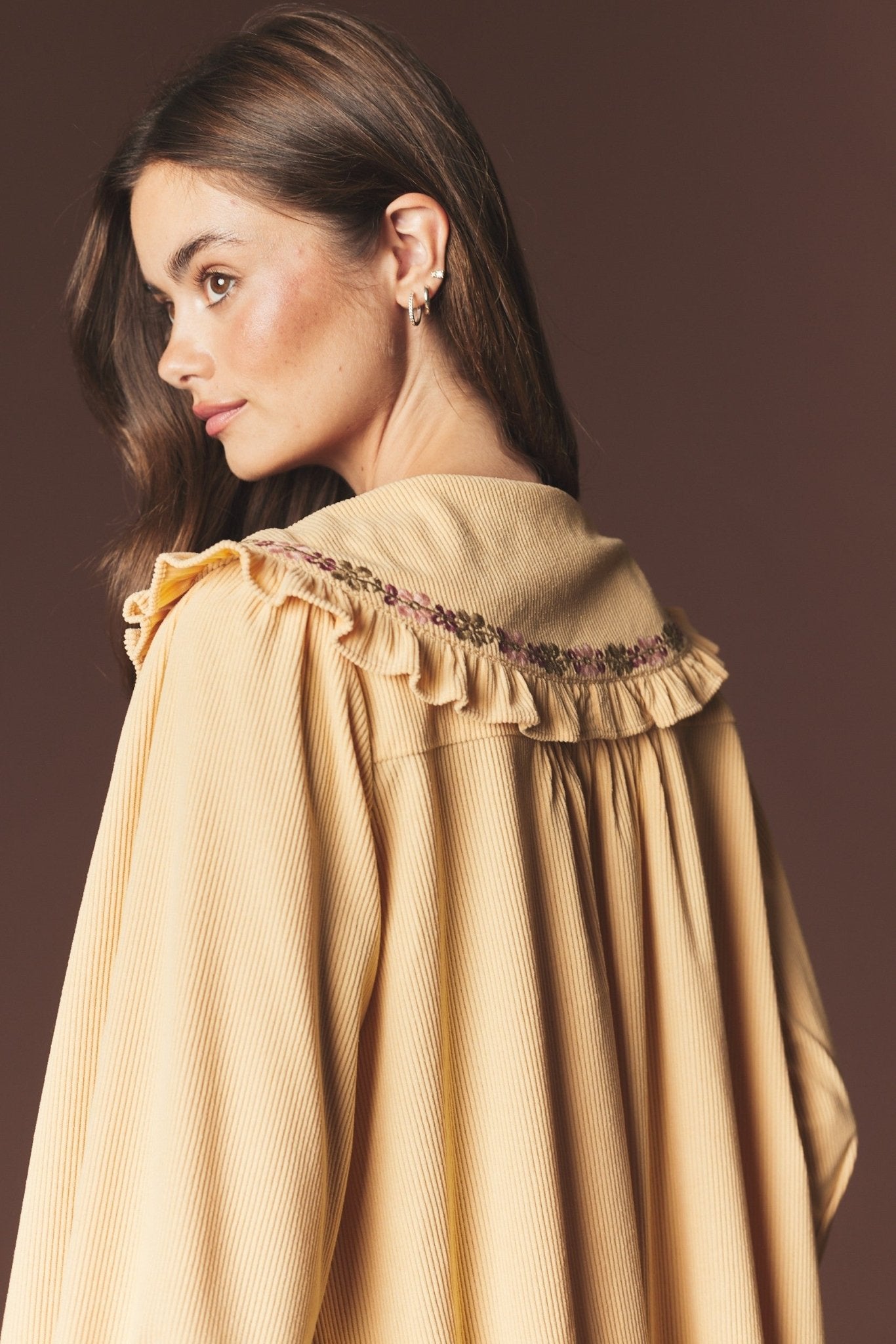 Adeline Embroidered Collar Mini Dress - Westly