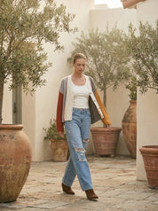Adobe Color Blocked Knit Sweater - Westly