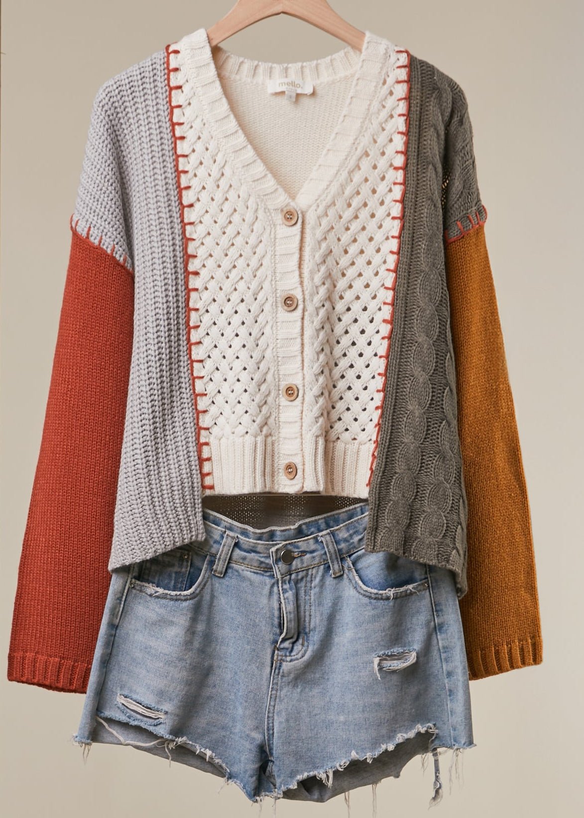 Adobe Color Blocked Knit Sweater - Westly