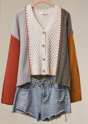 Adobe Color Blocked Knit Sweater - Westly