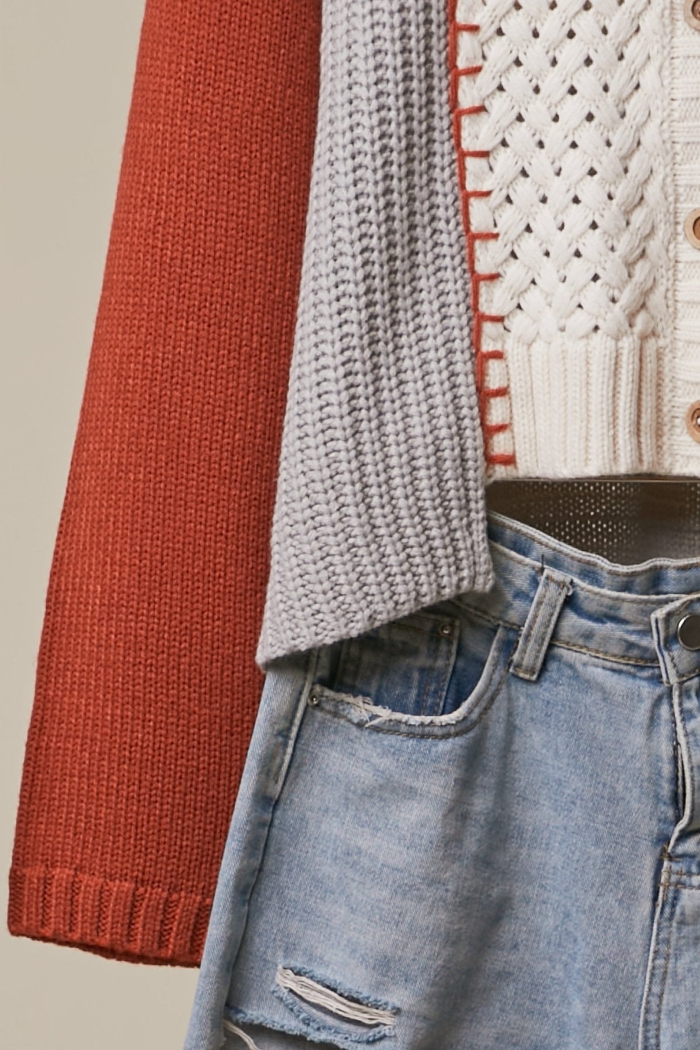 Adobe Color Blocked Knit Sweater - Westly