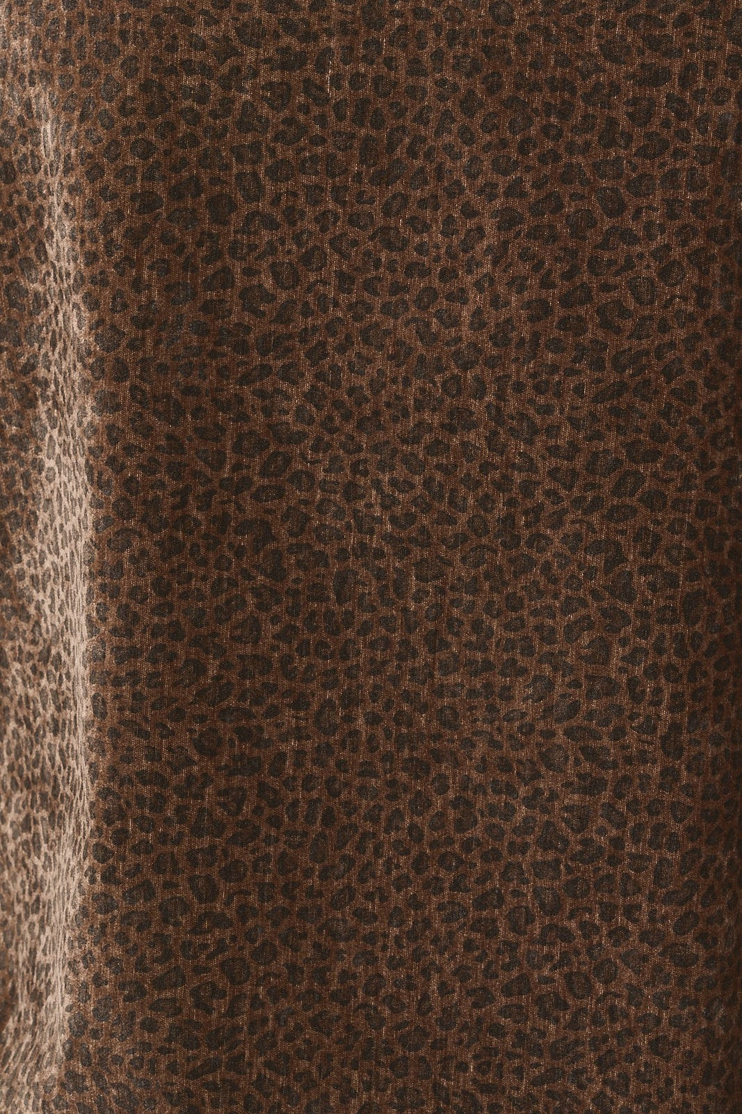 Afterhours Leopard Velour Pants - Brown Black Animal