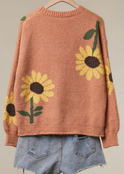Afternoon Sun Floral Knit Sweater - Westly