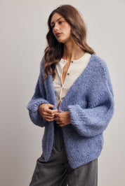 Alderhall Soft Knit Cardigan in Blue, photo 6