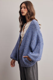 Alderhall Soft Knit Cardigan in Blue, photo 7