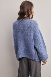 Alderhall Soft Knit Cardigan in Blue, photo 8