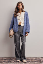 Alderhall Soft Knit Cardigan in Blue, photo 9
