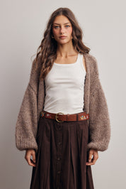 Alderhall Soft Knit Cardigan in Mocha, photo 2