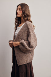 Alderhall Soft Knit Cardigan in Mocha, photo 7