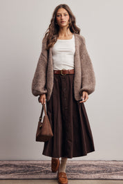 Alderhall Soft Knit Cardigan in Mocha, photo 9