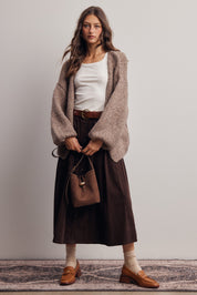 Alderhall Soft Knit Cardigan in Mocha, photo 10