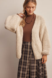 Alderhall Soft Knit Cardigan in Oatmeal, photo 4