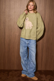 Alfie Goldendoodle Knit Sweater - Westly